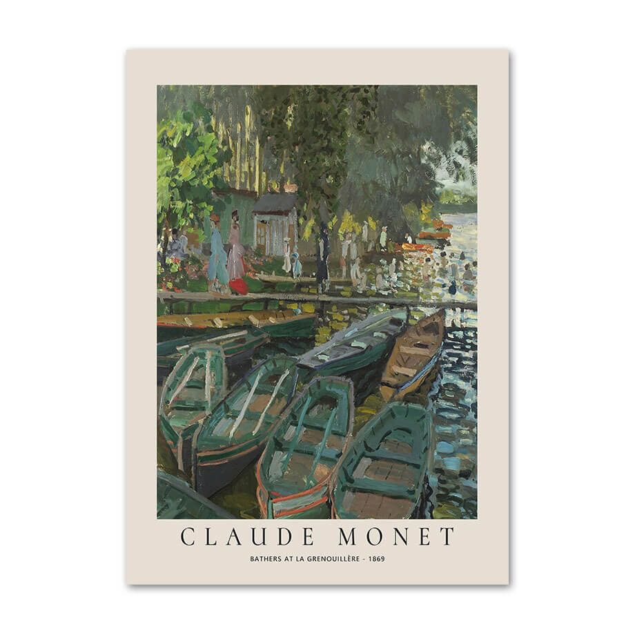 Monet Impressionist Art Canvas Posters - High Quality Wall Decor for Living Room, Bedroom & Office | Perfect Gift for Art Lovers