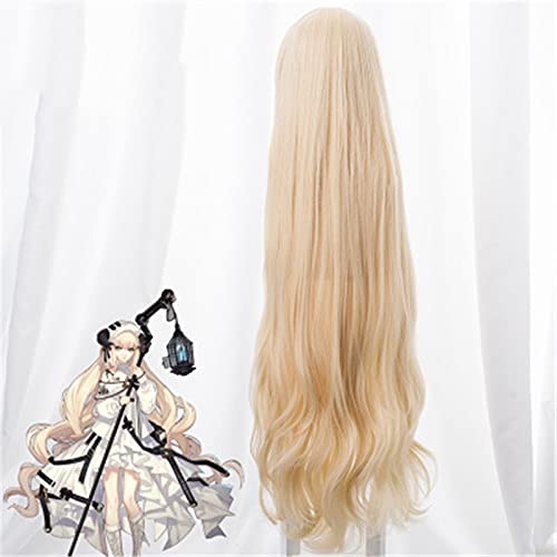 **Arknights Nightingale Cosplay Wig - Heat Resistant Synthetic Long Hair Wig with Wig Cap for Anime Conventions, Halloween & Role Play**