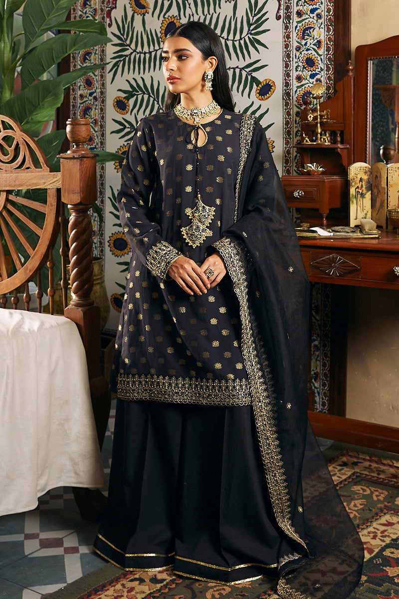 ALMAS 3-Piece Jacquard Embroidered Suit for Men | Elegant Formal Wear | Perfect for Weddings, Parties & Special Occasions