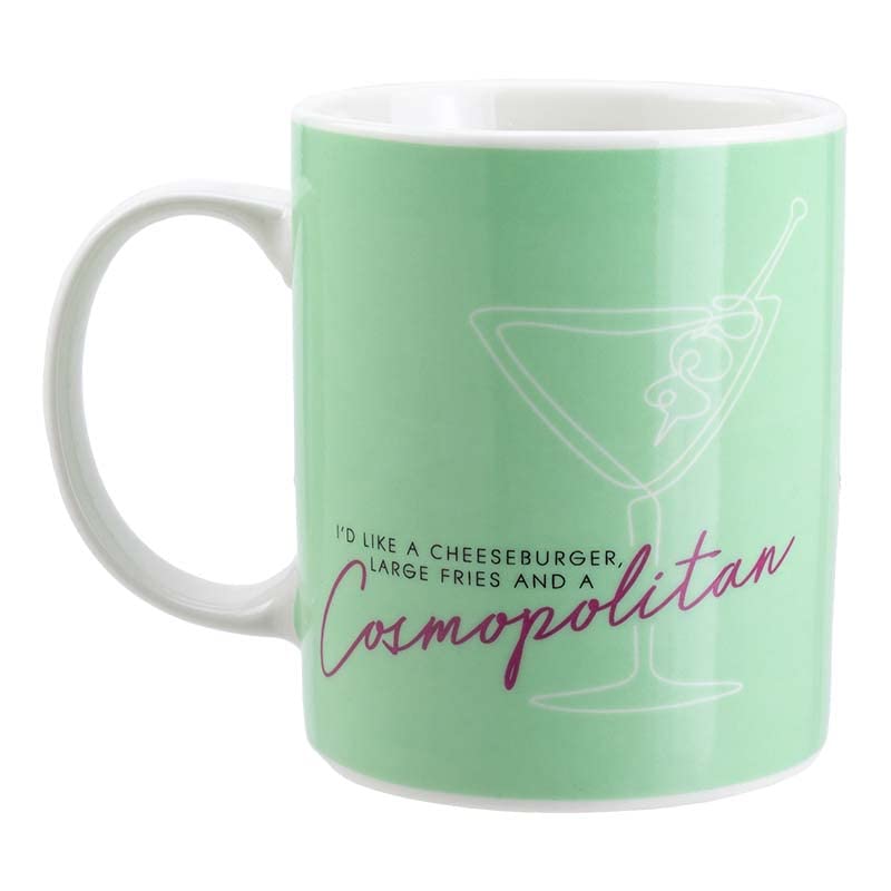 Sex and the City Cosmo Mug - Official Ceramic Coffee Cup Inspired by the Iconic TV Show | Perfect for SATC Fans, Bridal Showers & Girls' Night In