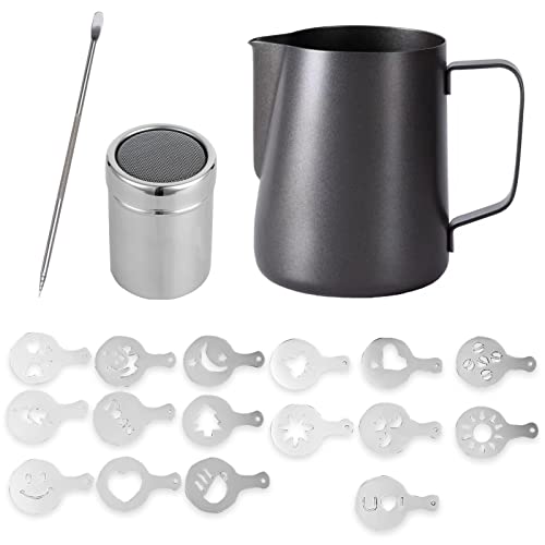 350ml Black Art Pen & Coffee Stencils