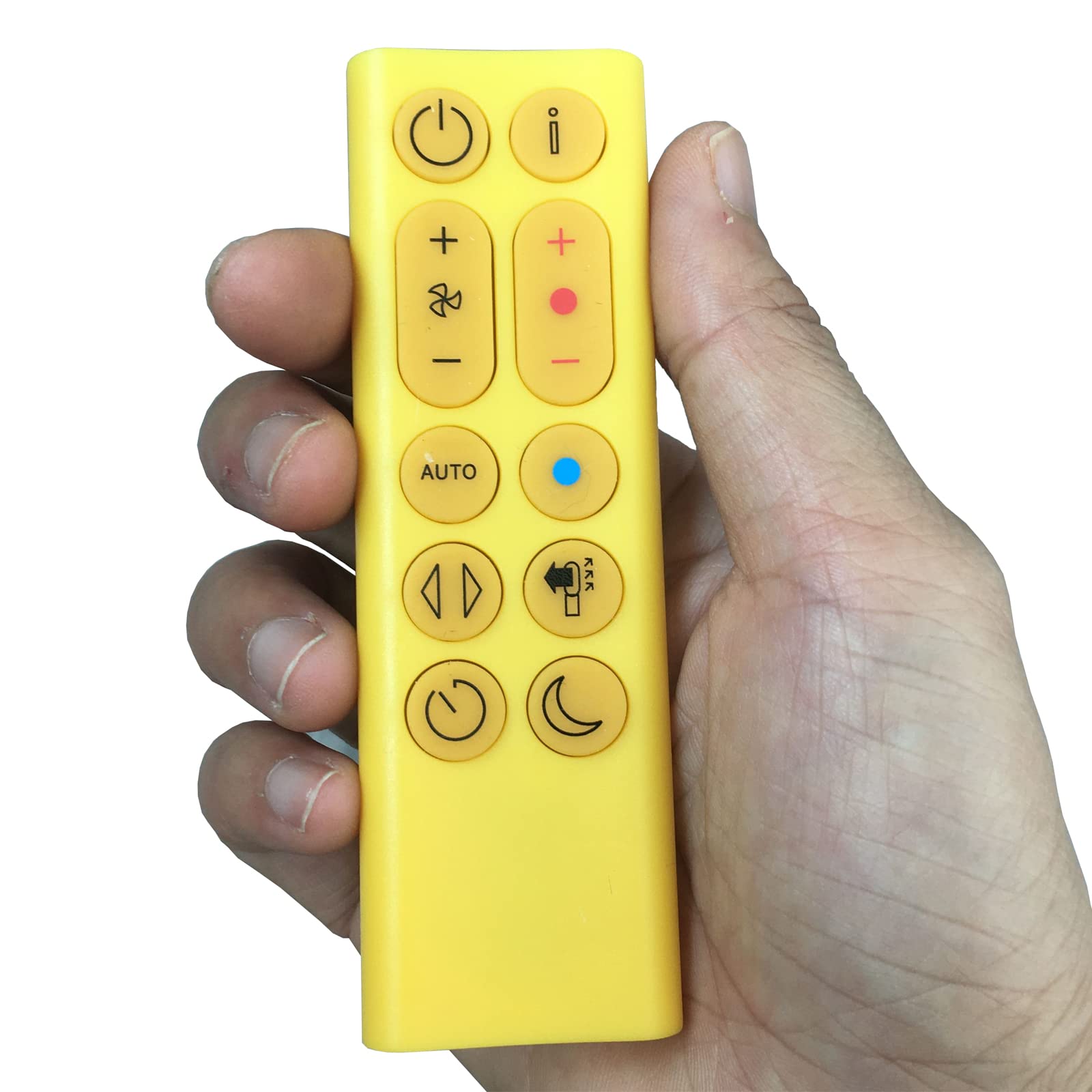 Original Title: Replacement Remote Control Compatible for HP06 HP09 Dyson Pure Hot + Cool Purifying Fan Air Purifier/Heater (Yellow)    Optimized Title:   Dyson HP06 HP09 Pure Hot + Cool Replacement Remote Control - Compatible with Air Purifier & Heater Fan (Yellow) - Perfect for Home, Office & Bedroom Use