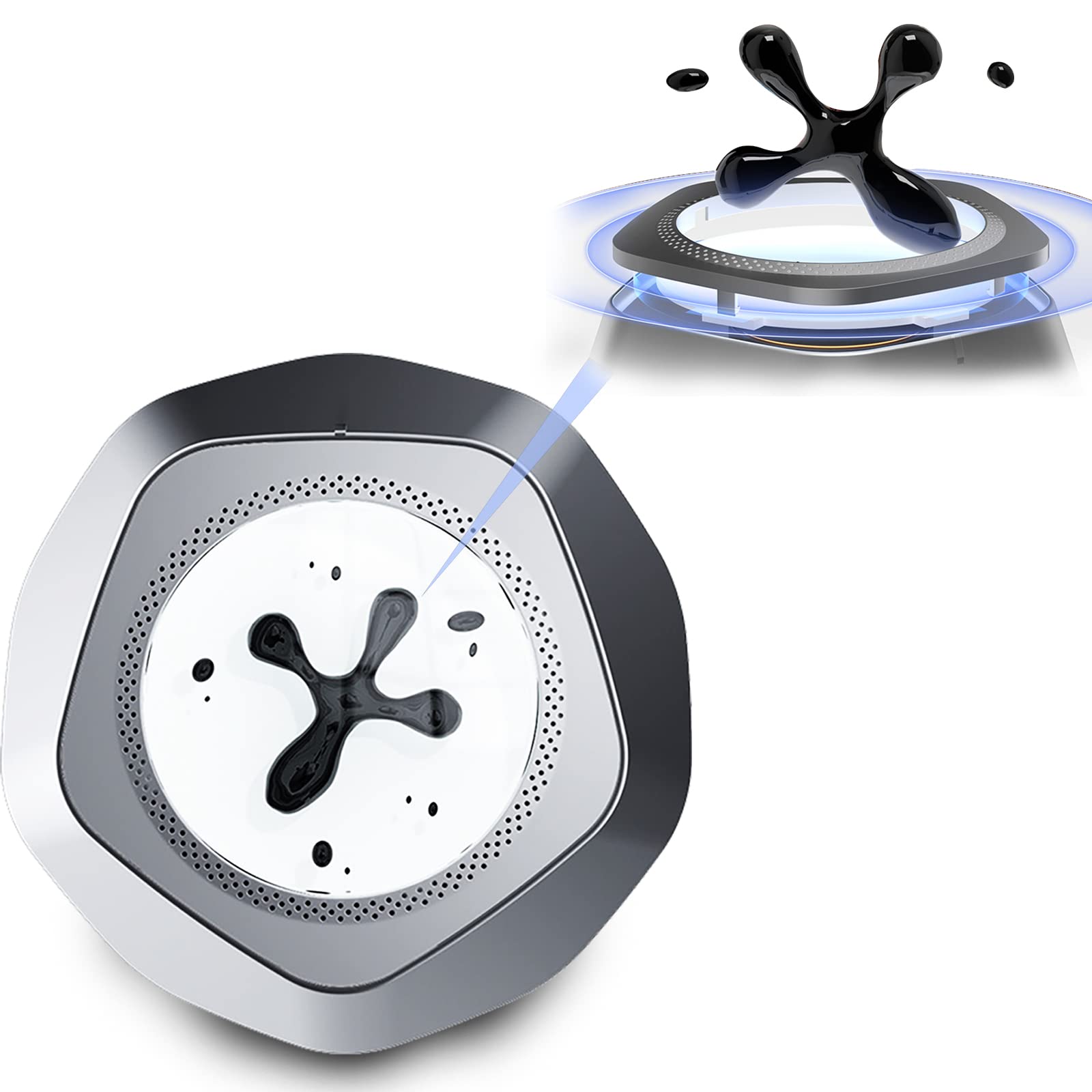 2022 Magnetic Levitation Bluetooth Speaker with LED Lights - Wireless Portable Speaker with 5.1 Surround Sound, Touch Control & 12H Playtime - Perfect for Home, Party, Outdoor, Travel & Office Use