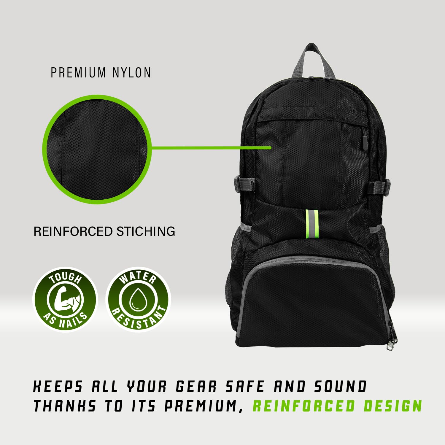 35L Ready Pack - Lightweight Waterproof Travel Backpack for Hiking, Camping & Outdoor Adventures - Foldable Daypack for Men & Women - Perfect for Commuting, Gym & Weekend Getaways