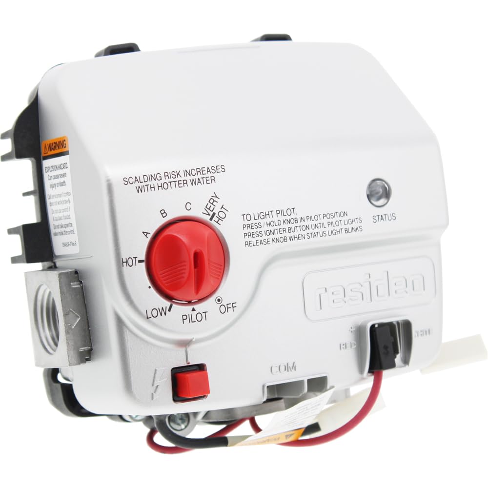 ClimaTek Upgraded Replacement Gas Control Valve for Honeywell Water Heater - Standing Pilot Model 222-47463-01C - Perfect for Home Water Heating System Maintenance & Repair