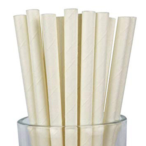 1000 Pack Biodegradable White Paper Drinking Straws - Eco-Friendly Disposable Straws for Birthday Parties, Events, Bistro, Bar, Cafe & Takeaway - Perfect for Smoothies, Cocktails & Cold Beverages