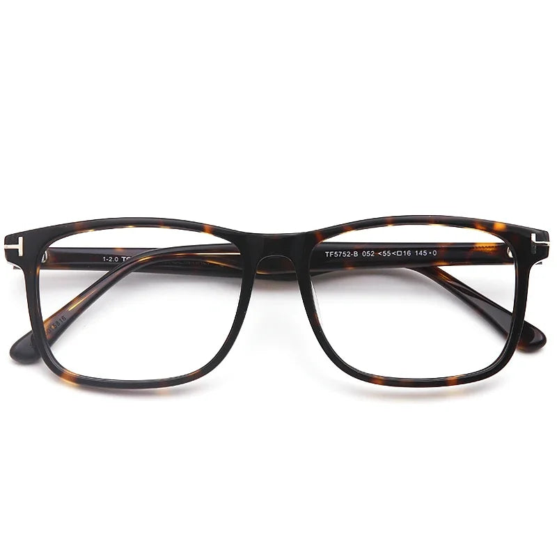 Aror Unisex Full Rim Square Acetate Eyeglasses 45752 - Stylish & Durable Frame for Men & Women - Perfect for Work, Reading & Fashion Accessory