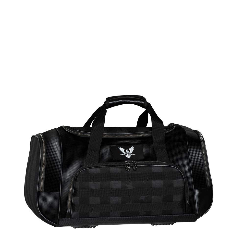 Subtle Patriot Covert Hybrid Duffle Bag - Concealed Carry Backpack for Travel, Gym & Work | Collapsible Water-Resistant Convertible Duffle | Perfect for Outdoor Adventures, Business Trips & Daily Commute (Covert Black)