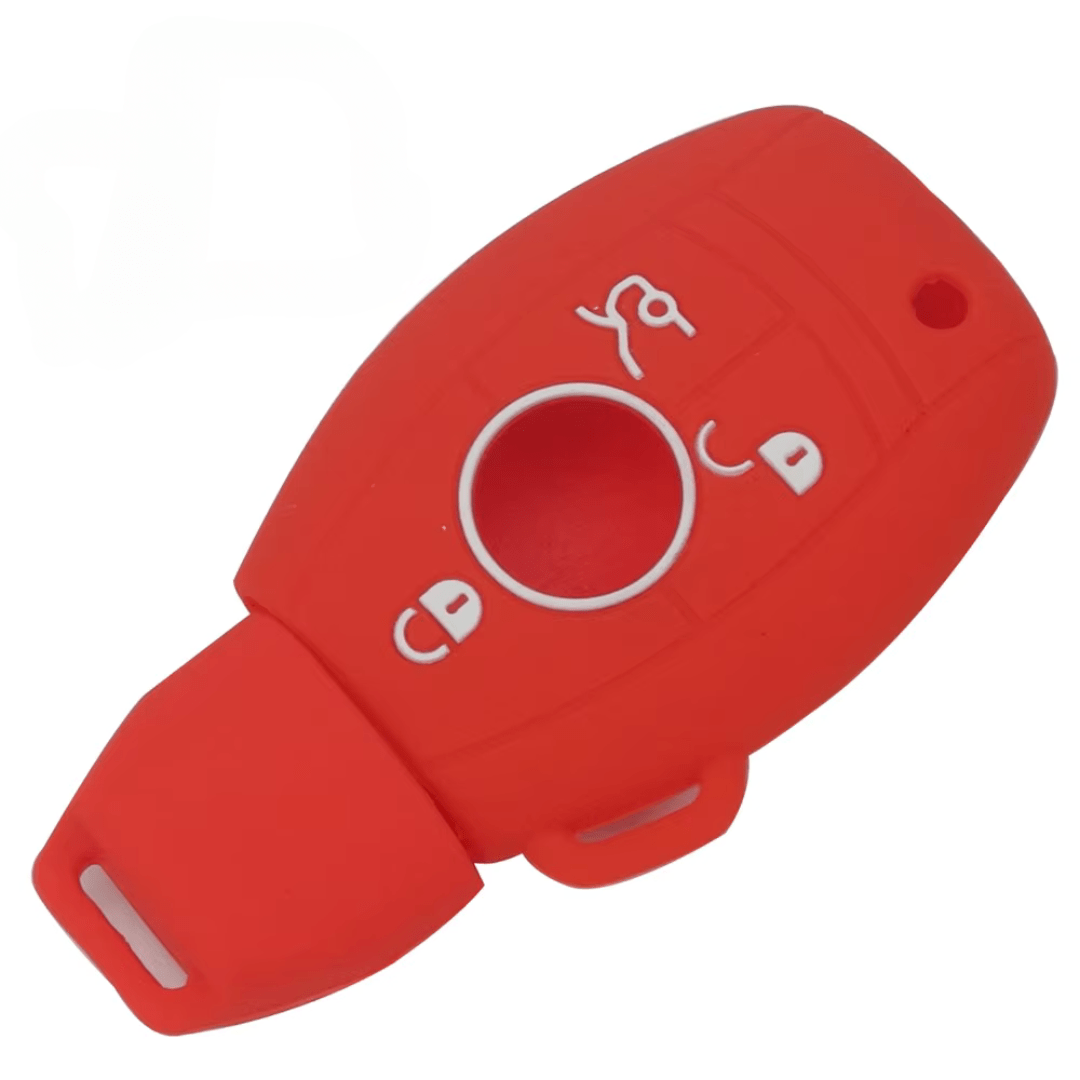 Premium Mercedes Key Fob Cover - Silicone Rubber Protector for Keyless Entry Remote (Fits Most Mercedes Models) - Durable Protection for Daily Use & Car Key Safety