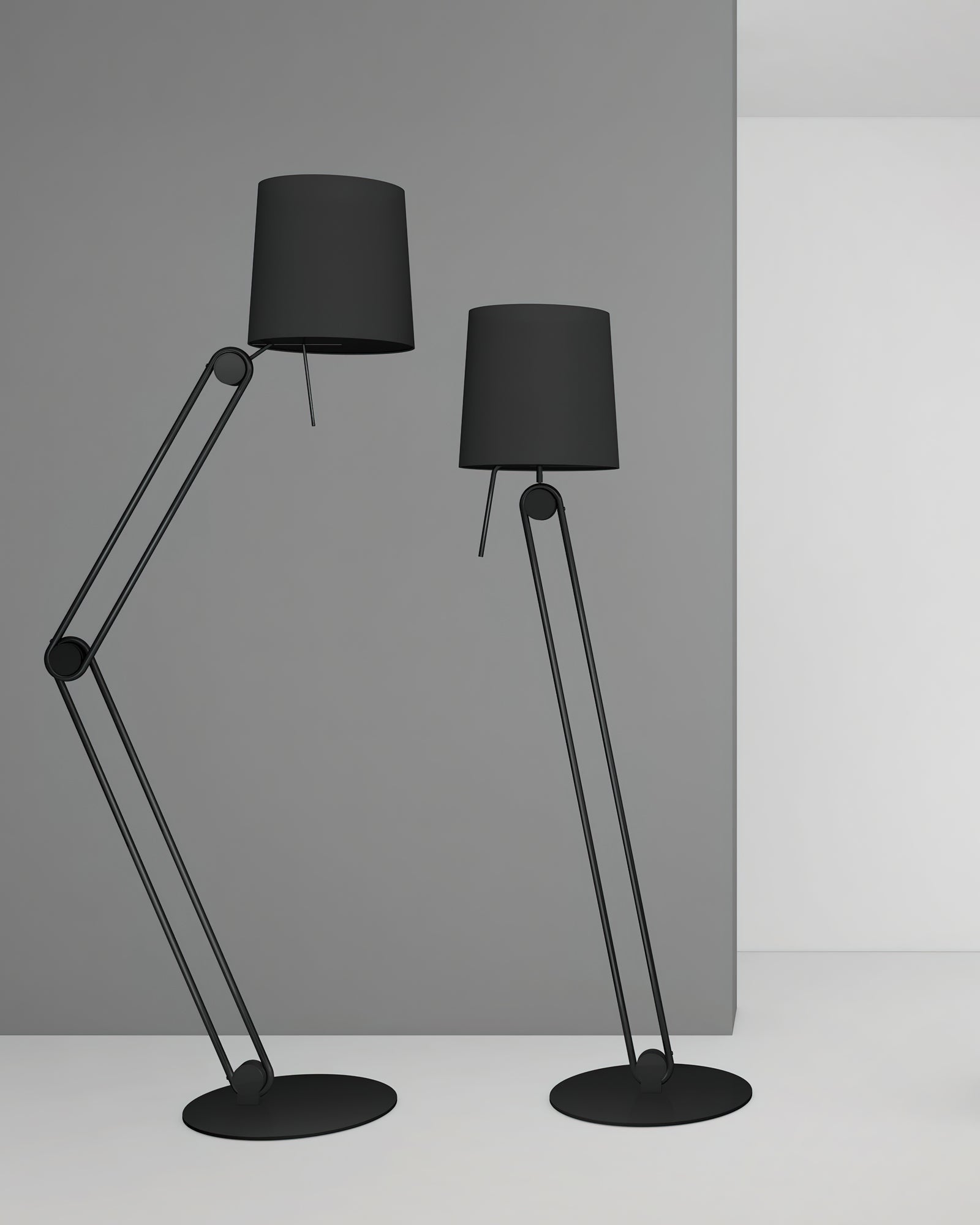 Sibaca Modern Floor Lamp with Adjustable Brightness - LED Standing Light for Living Room, Bedroom, Office - Warm White & Cool White Dimmable Reading Light