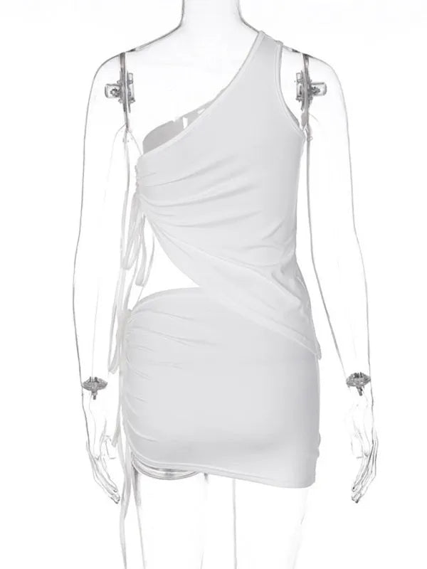 Stylish Women's Casual Ruched Two-Piece Skirt Set - Summer Outfits for Beach, Party & Date Night
