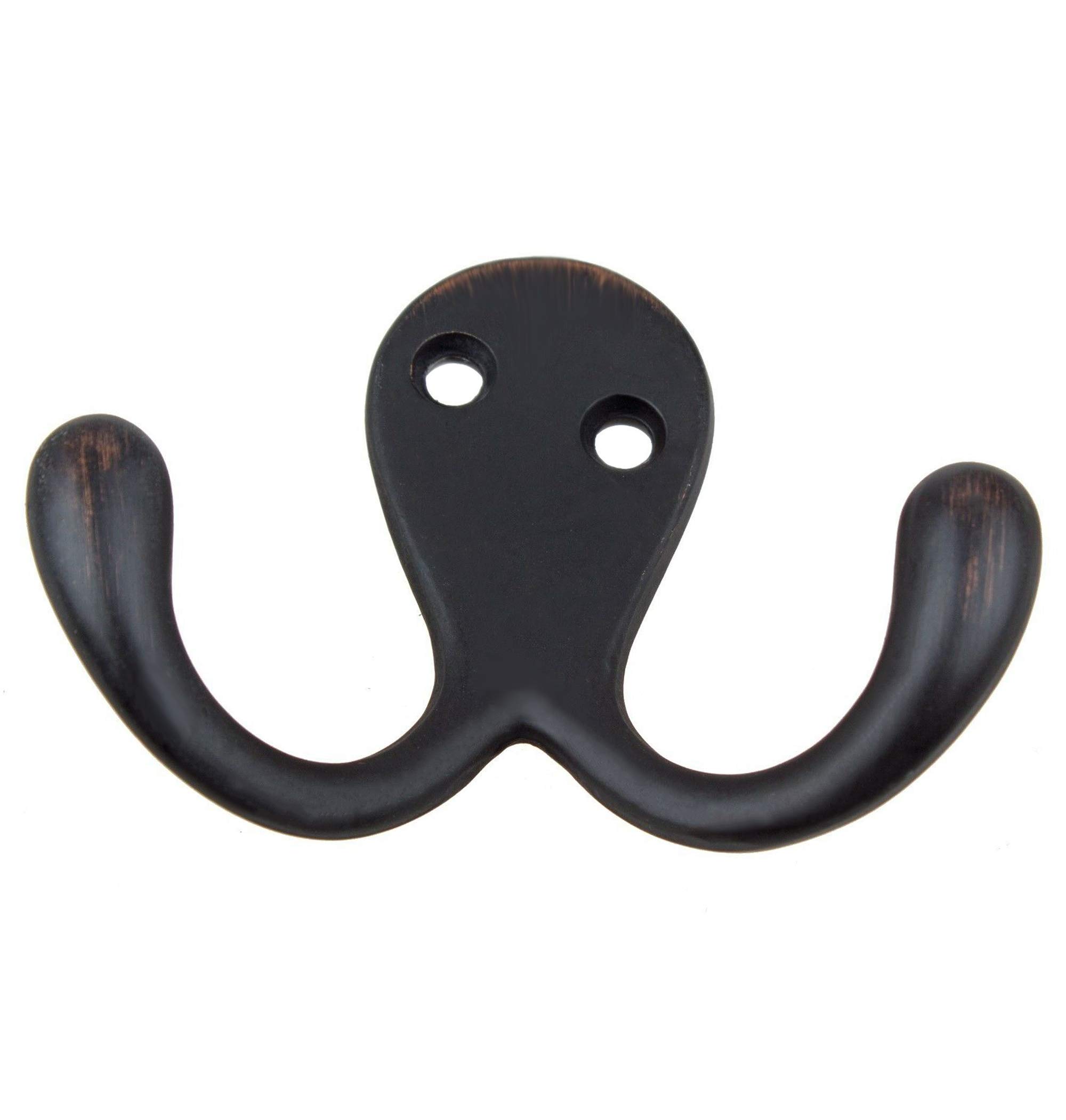 Octopus Hook - Double Wall Hook for Coats, Towels & Robes - Oil Rubbed Bronze Space Saving Hangers - Bathroom & Office Organization Accessories - Perfect for Small Spaces, Closets & Entryways