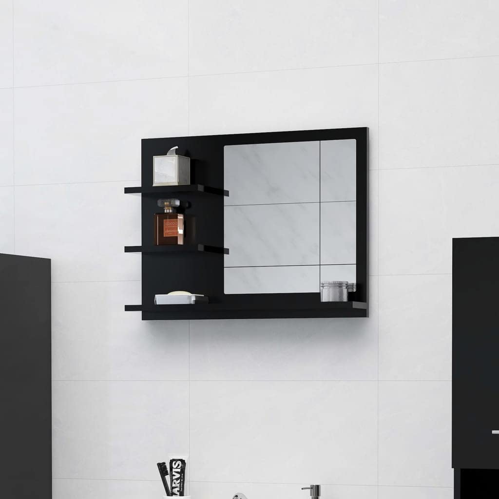 Modern Bathroom Wall Cabinet with Mirror - 23.6