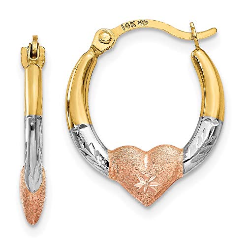 14K Tri Colored Gold