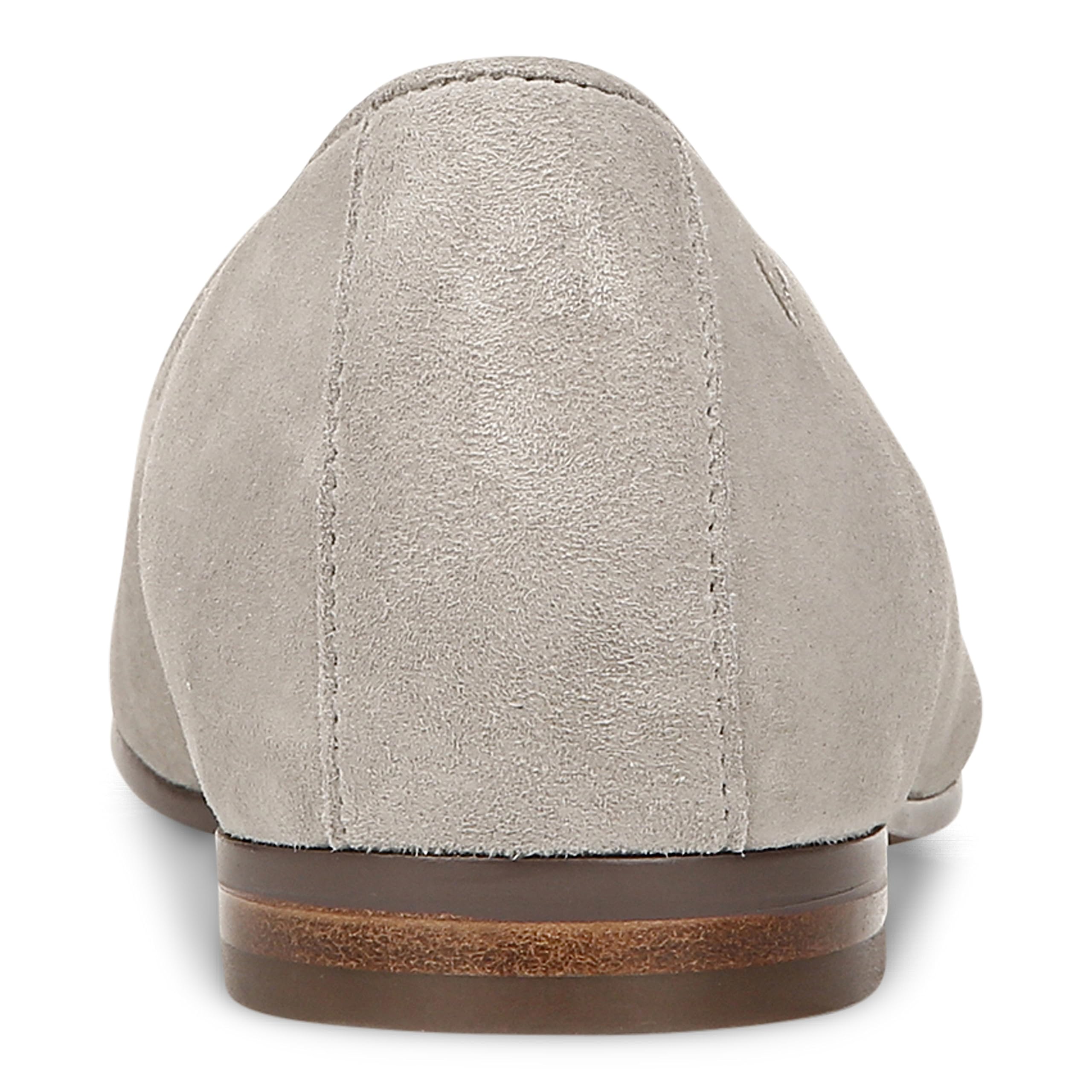 Vionic Women's WILLA Slip-On Loafers - Dark Taupe Suede Comfort Shoes with Arch Support - Size 9 Wide (US) - Perfect for Work, Travel & Everyday Wear