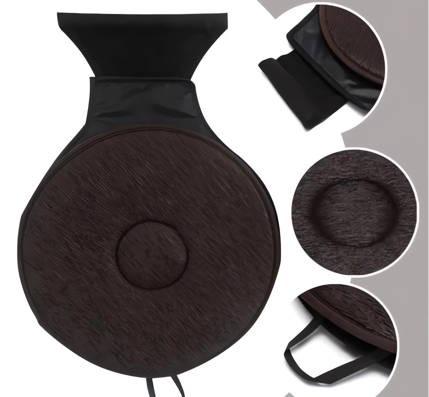 360° Rotating Car Seat Cushion with Memory Foam - Non-Slip Swivel Seat Cushion for Elderly Support & Comfort, Portable Universal Car Seat Pad for All Vehicles (Gray) | Perfect for Long Drives, Road Trips & Daily Commutes
