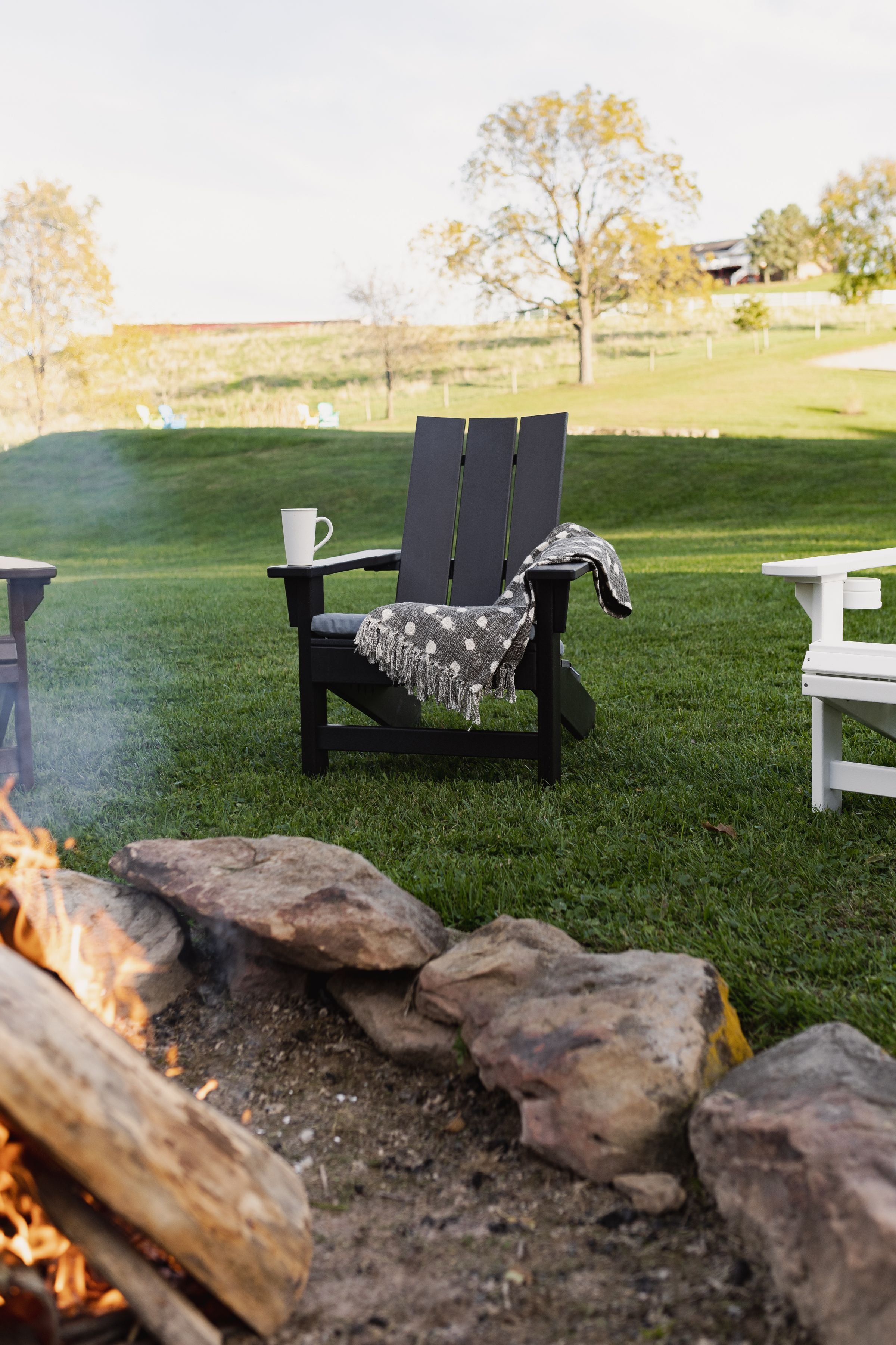 Premium Modern Adirondack Chair - Weather-Resistant Outdoor Patio Furniture for Garden, Poolside & Backyard Relaxation