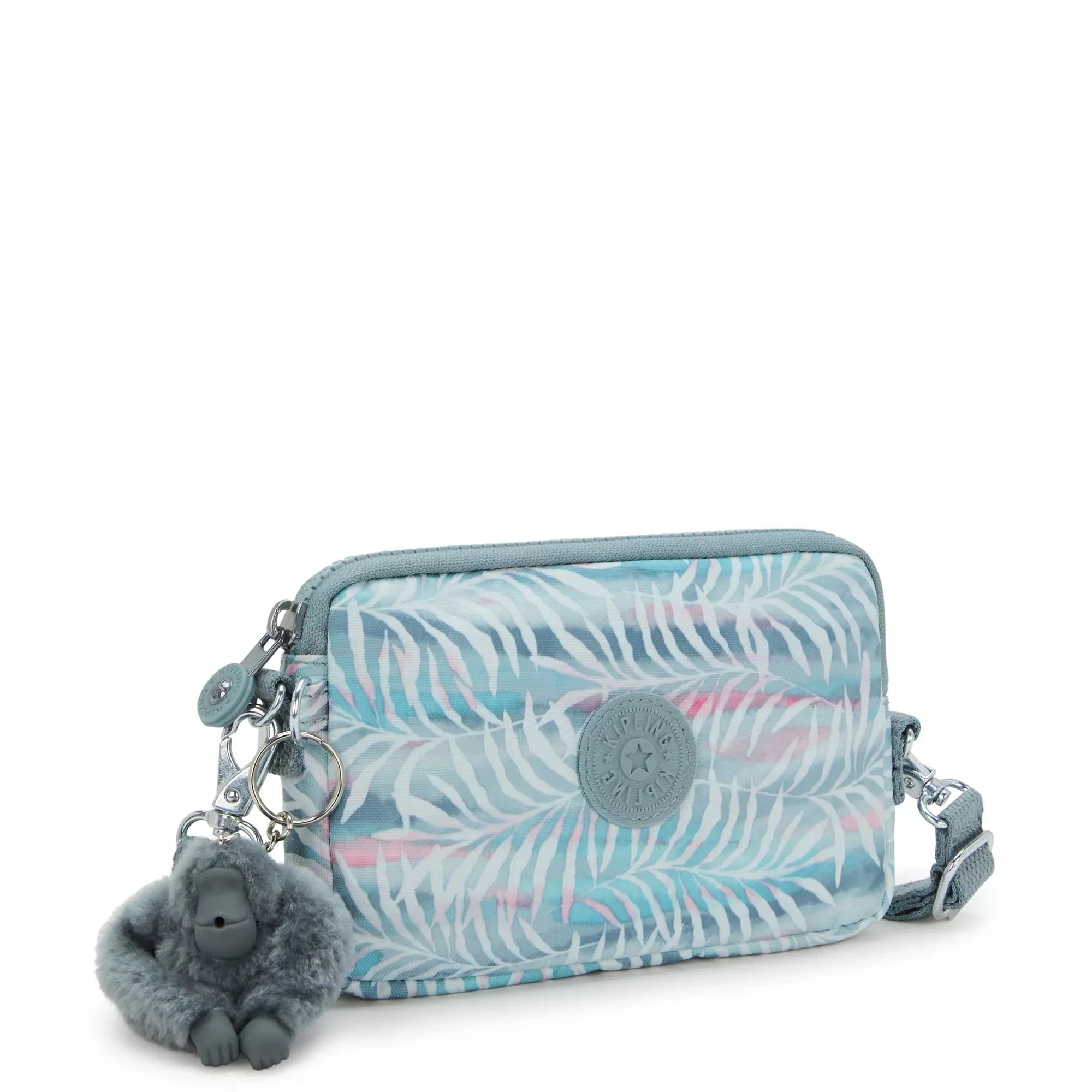 Kipling Limmo Printed Crossbody Bag - Palm Tree Leaves Design, Lightweight & Durable Shoulder Purse for Women | Perfect for Travel, Shopping & Everyday Use
