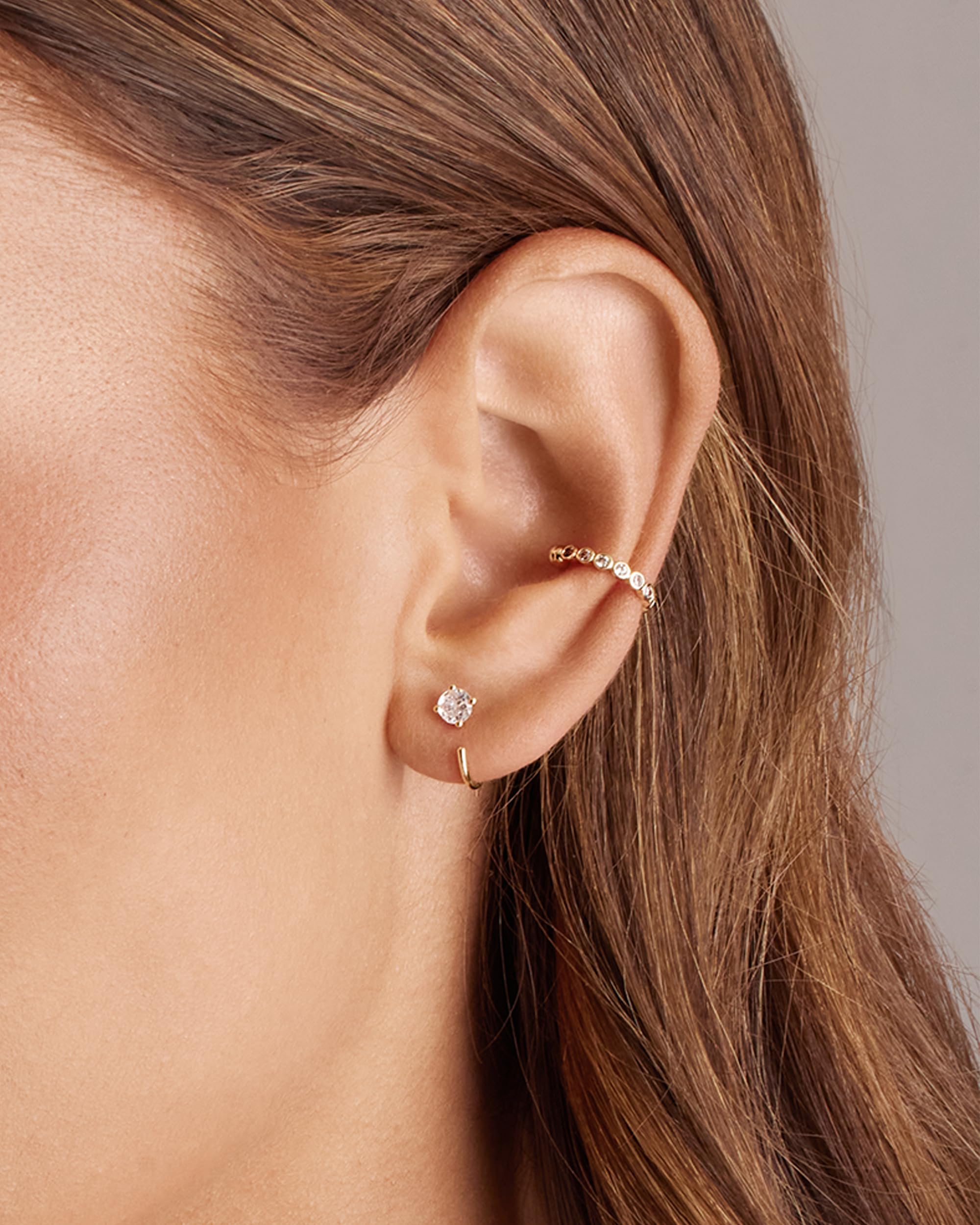 PAVOI 925 Sterling Silver Huggie Half Hoop Earrings for Women | Hypoallergenic Minimalist Tiny Cartilage Earrings | Perfect for Everyday Wear, Gifts & Special Occasions