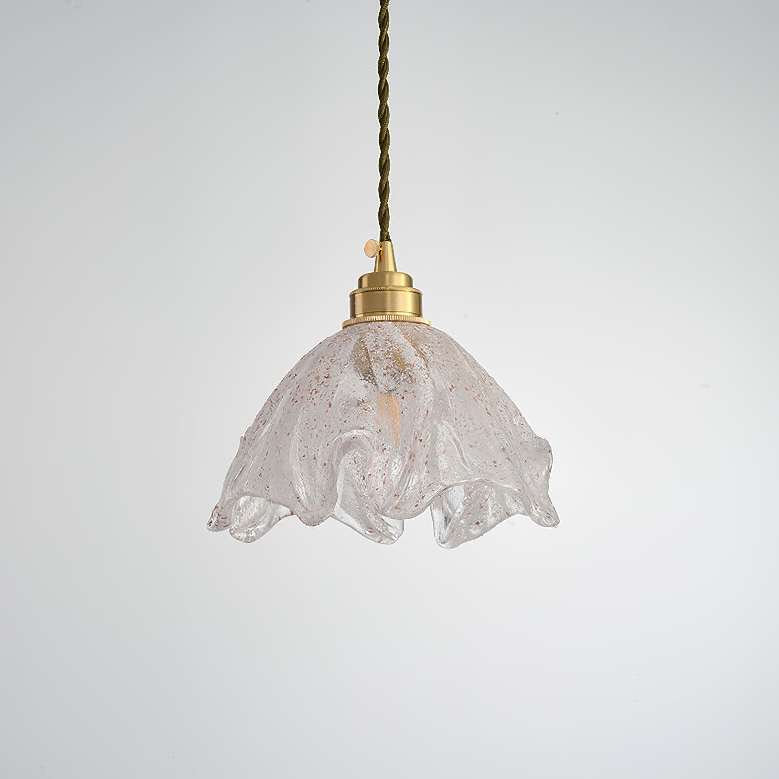 Lotus Crystal Small Pendant Light - Elegant Ceiling Hanging Fixture for Bedroom, Dining Room & Kitchen Decor | Modern Home Lighting Solution