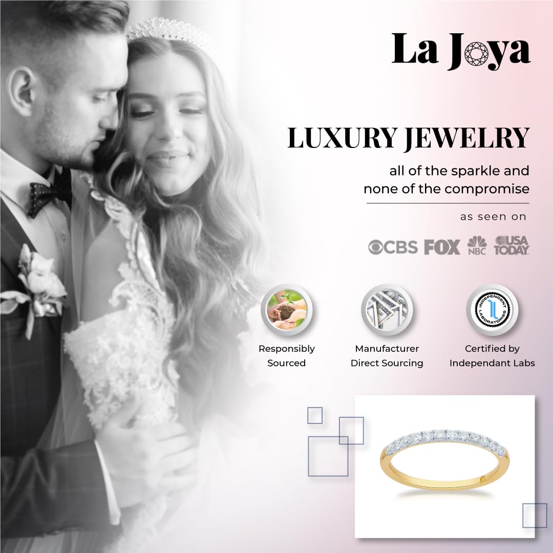 Lab Grown Diamond Wedding Bands for Women - 10K Yellow, White & Rose Gold Certified Diamond Rings | Anniversary, Promise & Stackable Bands | 1/10-1/2 Carat | Perfect for Weddings, Engagements & Special Occasions