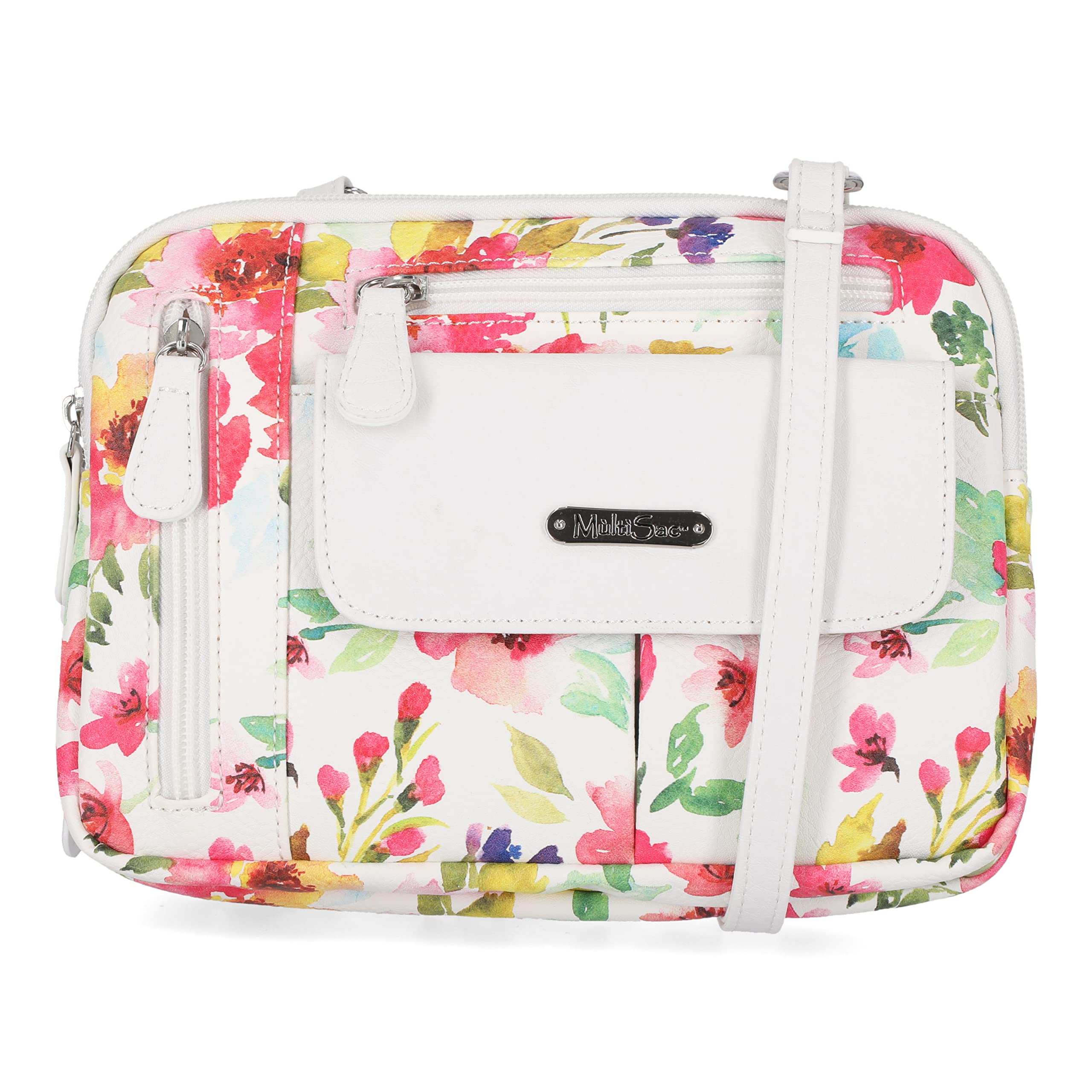 MultiSac Zippy Triple Compartment Crossbody Bag - Stylish & Functional Travel Purse for Women | Perfect for Work, Shopping & Travel Accessories