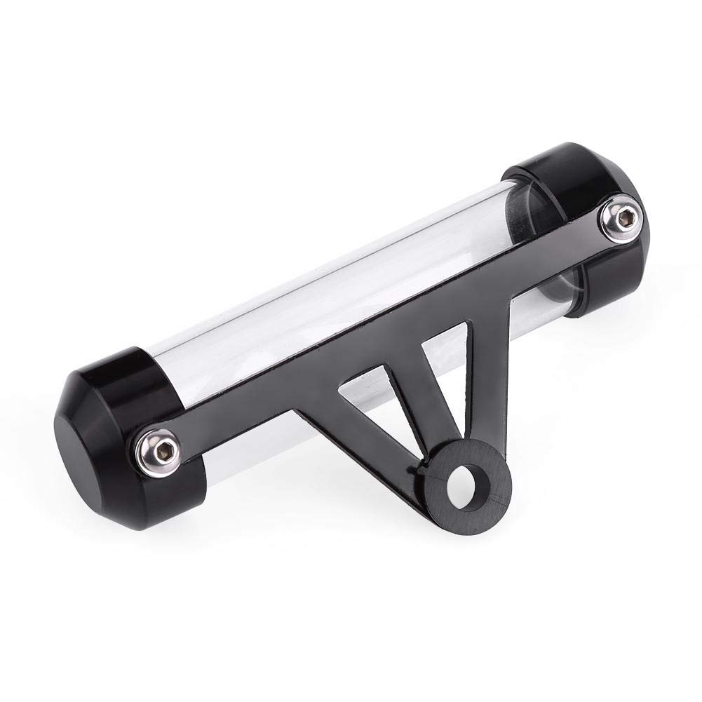 Universal Motorcycle Tax Receipt & License Plate Tube Holder - Waterproof Black Cylindrical Tax Disc Holder for Motorbike, Scooter & Trailer Registration - Secure Storage for Road Documents & Parking Permits