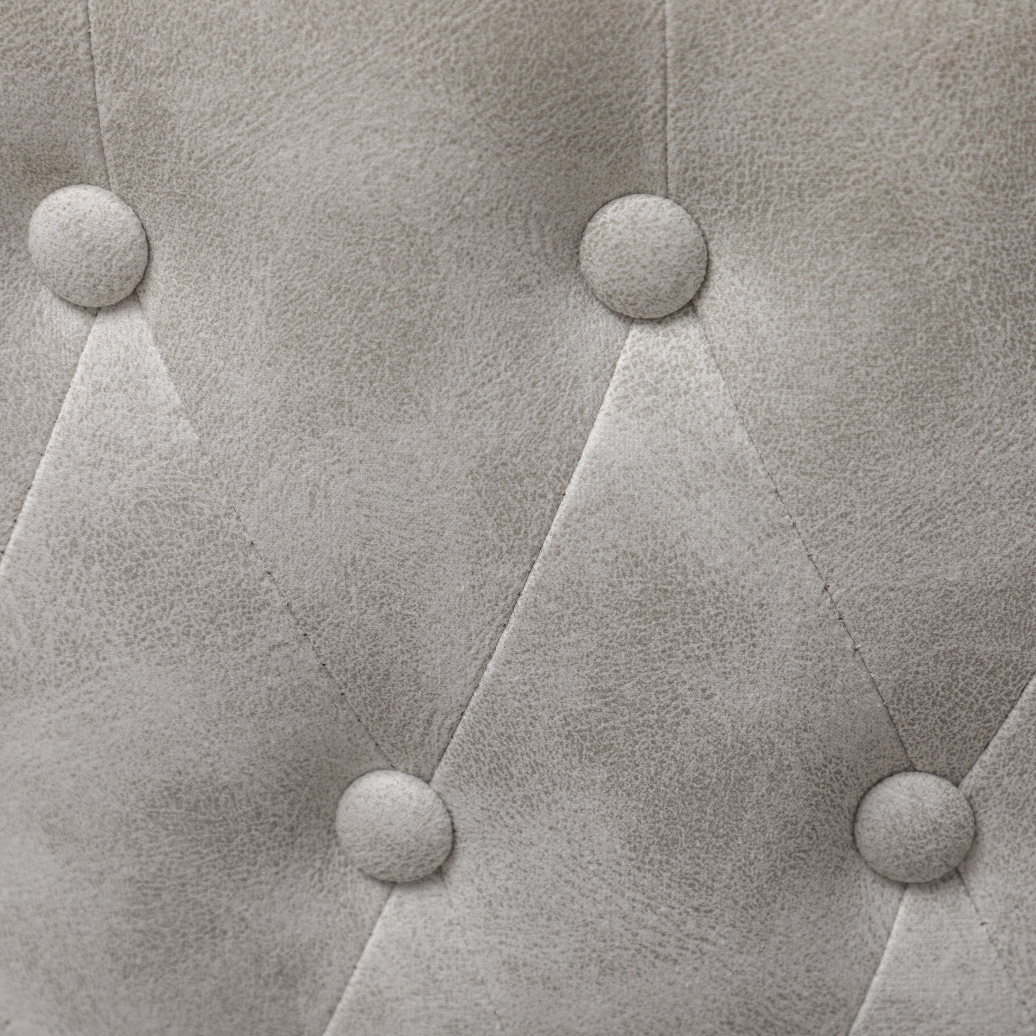Roundhill Furniture Nevis Mid-Century Modern Faux Leather Tufted Nailhead Trim Counter Stools - Set of 2, White - Perfect for Kitchen Islands, Breakfast Bars & Home Decor