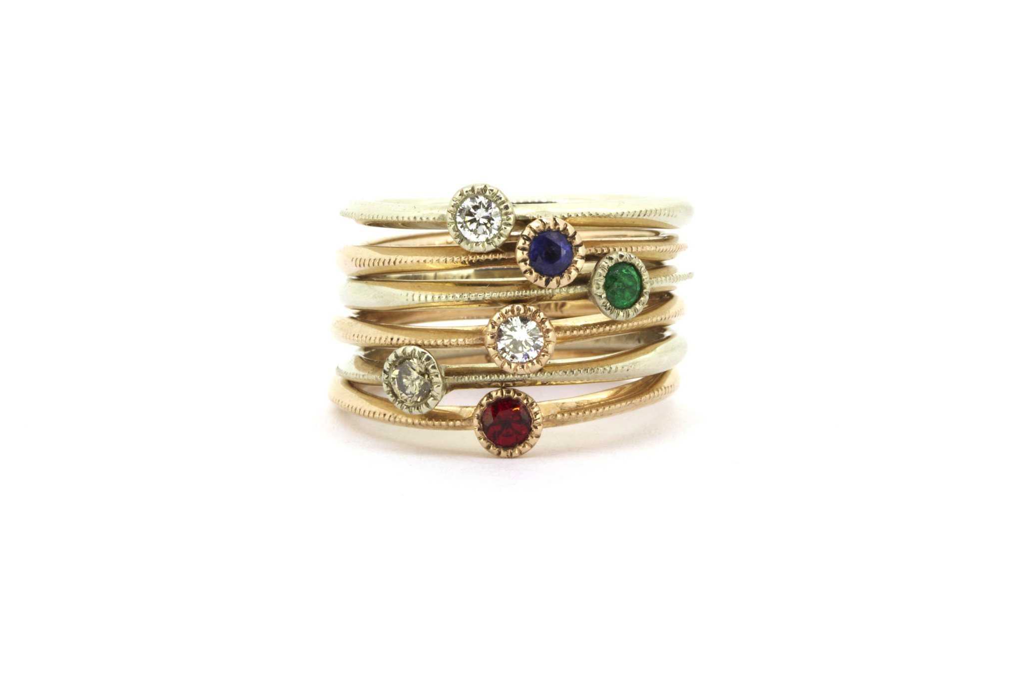 Melee Ball - Premium Emerald Ring for Women | Elegant Jewelry Gift for Wedding, Anniversary & Special Occasions
