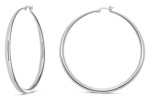 Sterling Silver Plated / 2.8 in - LARGE
