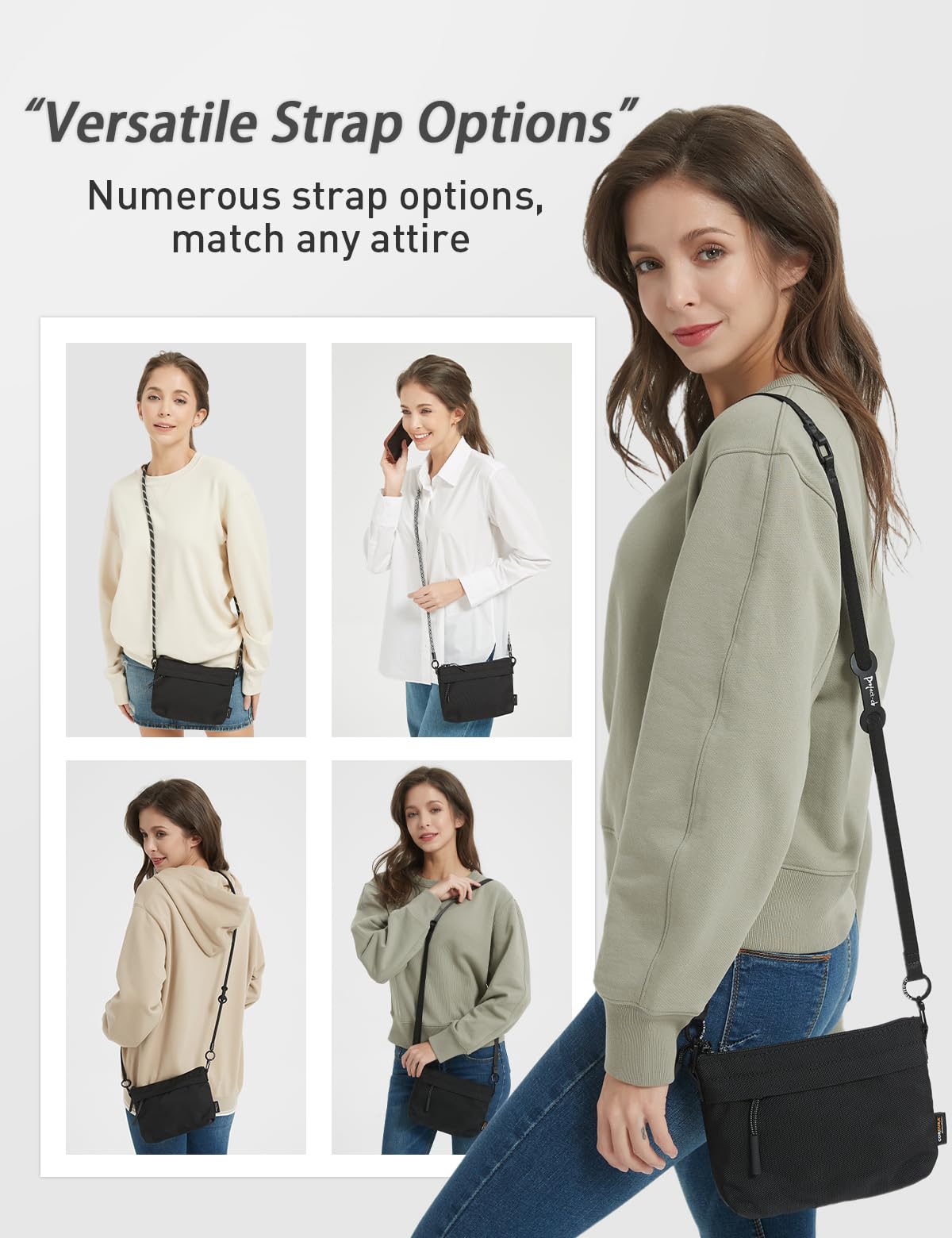 Waterproof Cordura Crossbody Bag for Women & Men - Durable Travel Purse with Phone Pocket - Perfect for Hiking, Commuting & Daily Use