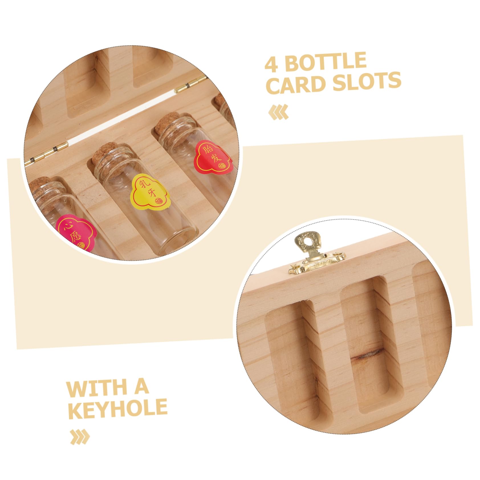 GREENADSCAPE Wooden Tooth Box Holder - Keepsake Container for Baby Teeth, First Tooth, and Tooth Fairy Gifts - Perfect for Memory Preservation and Kids' Dental Milestones