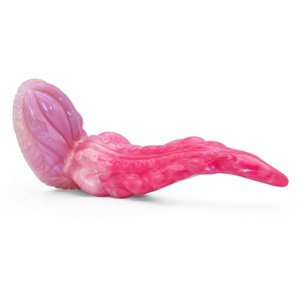 BeHorny Liquid Silicone Octopus Tentacle Dildo with Strong Suction Cup - Realistic Fantasy Sex Toy for Women & Couples - Perfect for Solo Play, BDSM, and Roleplay Scenes