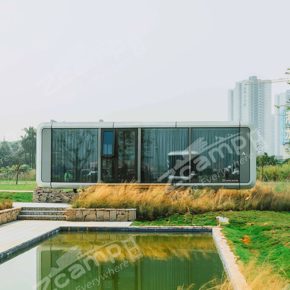 Zcamp A5 Glass Prefab House - Modern Prefabricated Glass Tiny Home for Backyard, Vacation & Off-Grid Living | Easy Assembly, Energy Efficient & Durable Outdoor Living Space