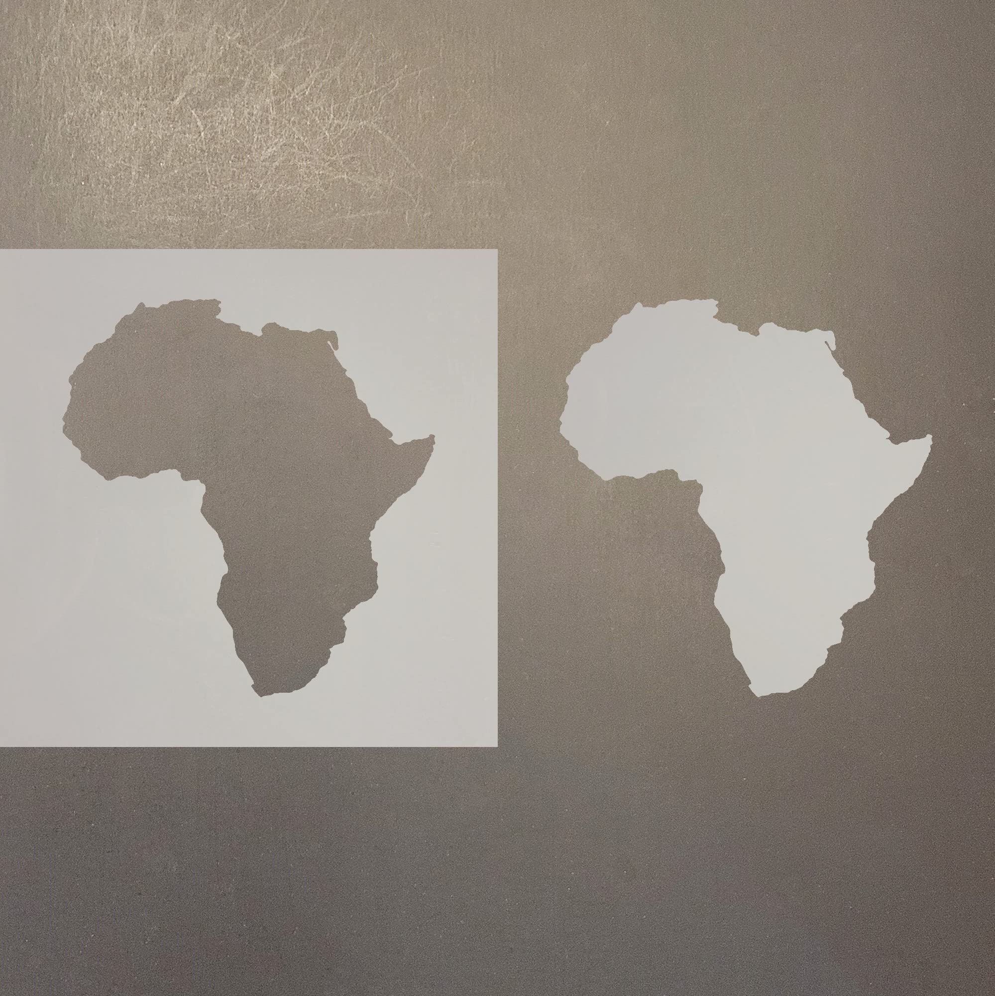 4 Inch Africa Reusable Mylar Stencil for DIY Art & Craft Projects - Perfect for Scrapbooking, Card Making, and Home Decor