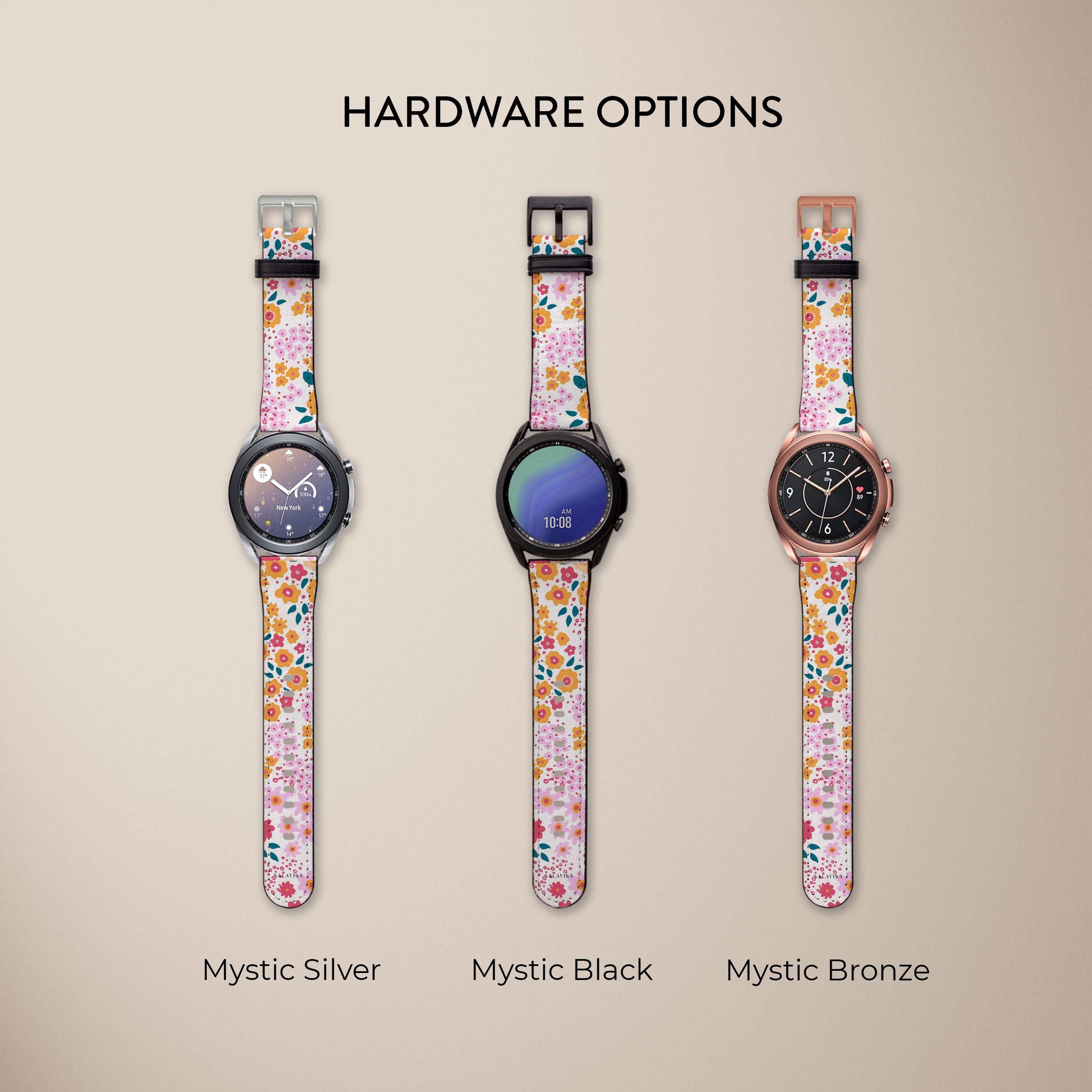 Ditsy Floral Galaxy Watch Band - Stylish & Comfortable Replacement Strap for Samsung Galaxy Watch - Perfect for Workouts, Office & Everyday Wear