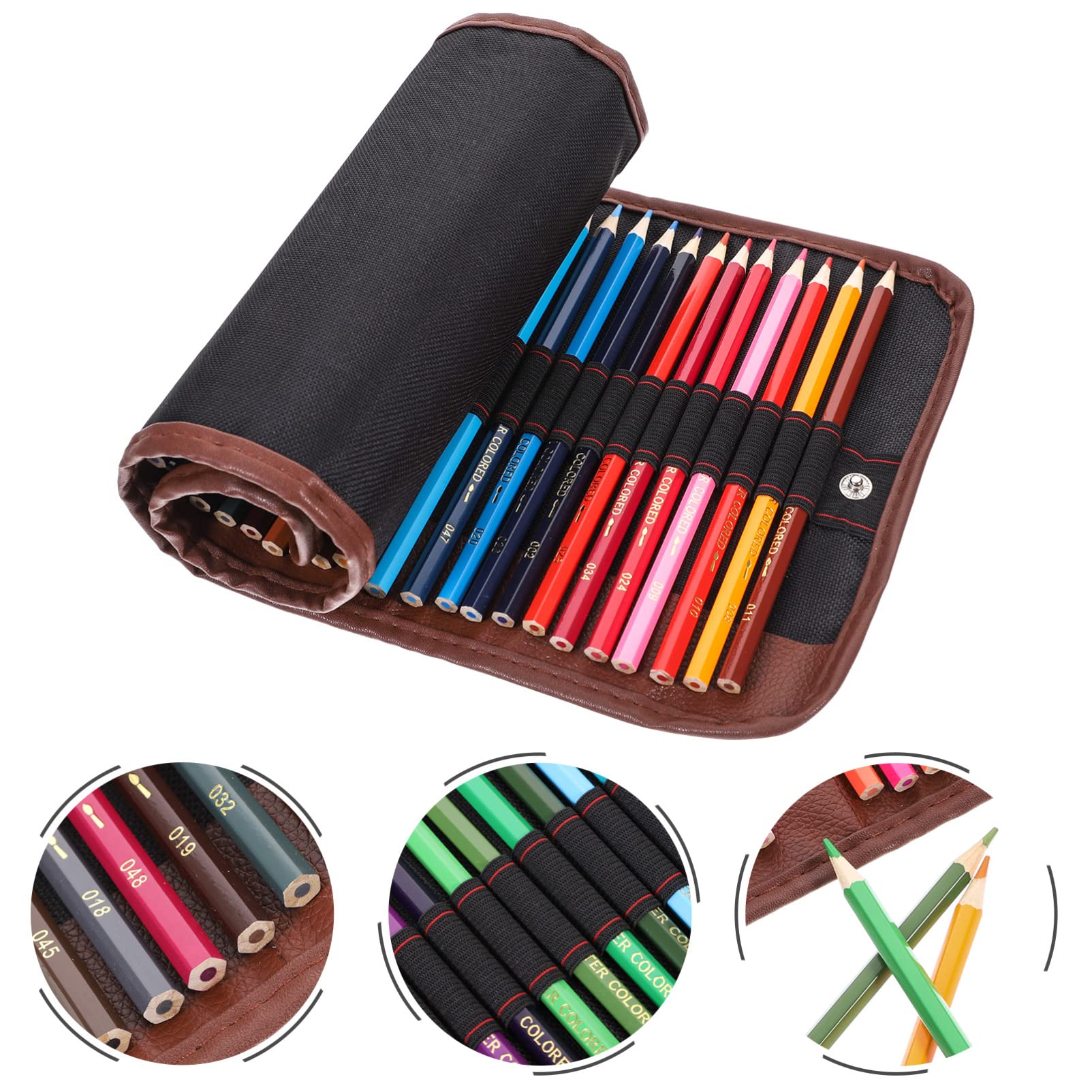 HOODANCOS 2 Sets Professional Drawing Pencils - Wooden Sketching Pencils, Colored Pencils & Wax Crayons for Kids & Artists - Bulk Art Supplies for School, Home & Studio Drawing
