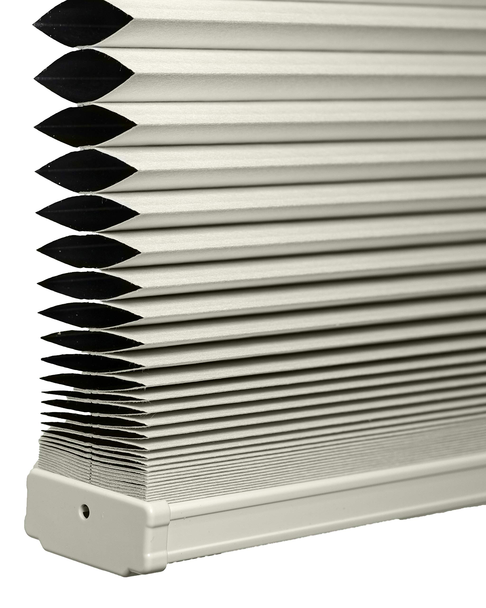 Custom Made Cordless Blackout Cellular Shades - White Dove, Inside Mount, 48