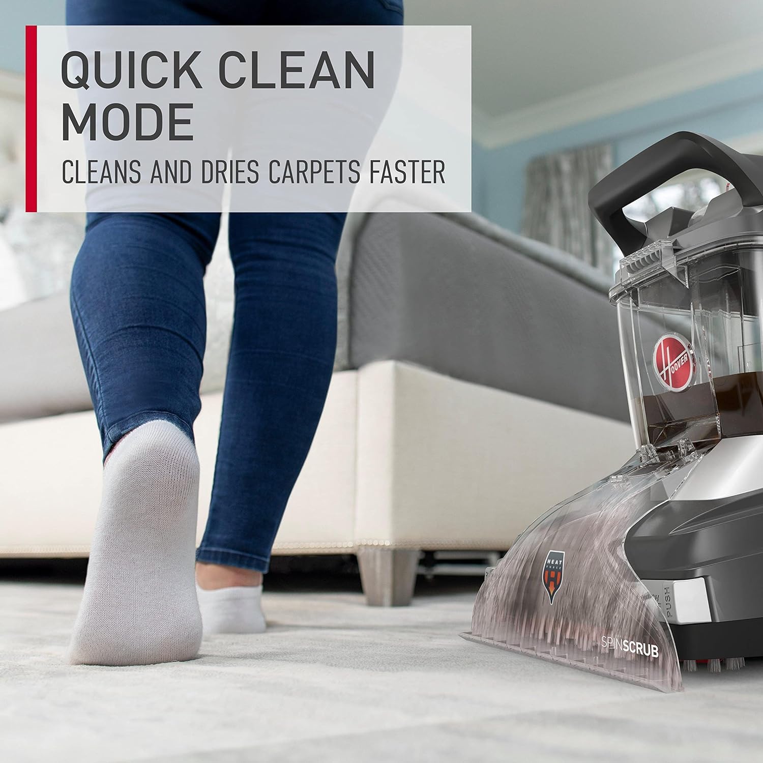 Hoover PowerScrub XL Pet Carpet Cleaner Machine - Heavy Duty Deep Cleaning for Carpets, Rugs & Upholstery | Includes 64oz Carpet Shampoo Solution | Ideal for Pet Hair Removal, Stains & Odor Elimination (Model FH68050 + AH31924) | Perfect for Homes with Pets, Kids & High-Traffic Areas