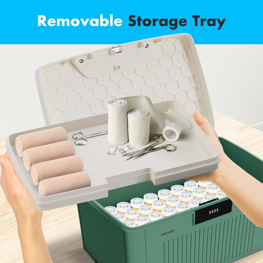 8.5 Gallon Locking Storage Bin - Heavy Duty Plastic Container with Secure Latch for Home, Office & Garage Organization - Perfect for Toys, Tools & Seasonal Items Storage