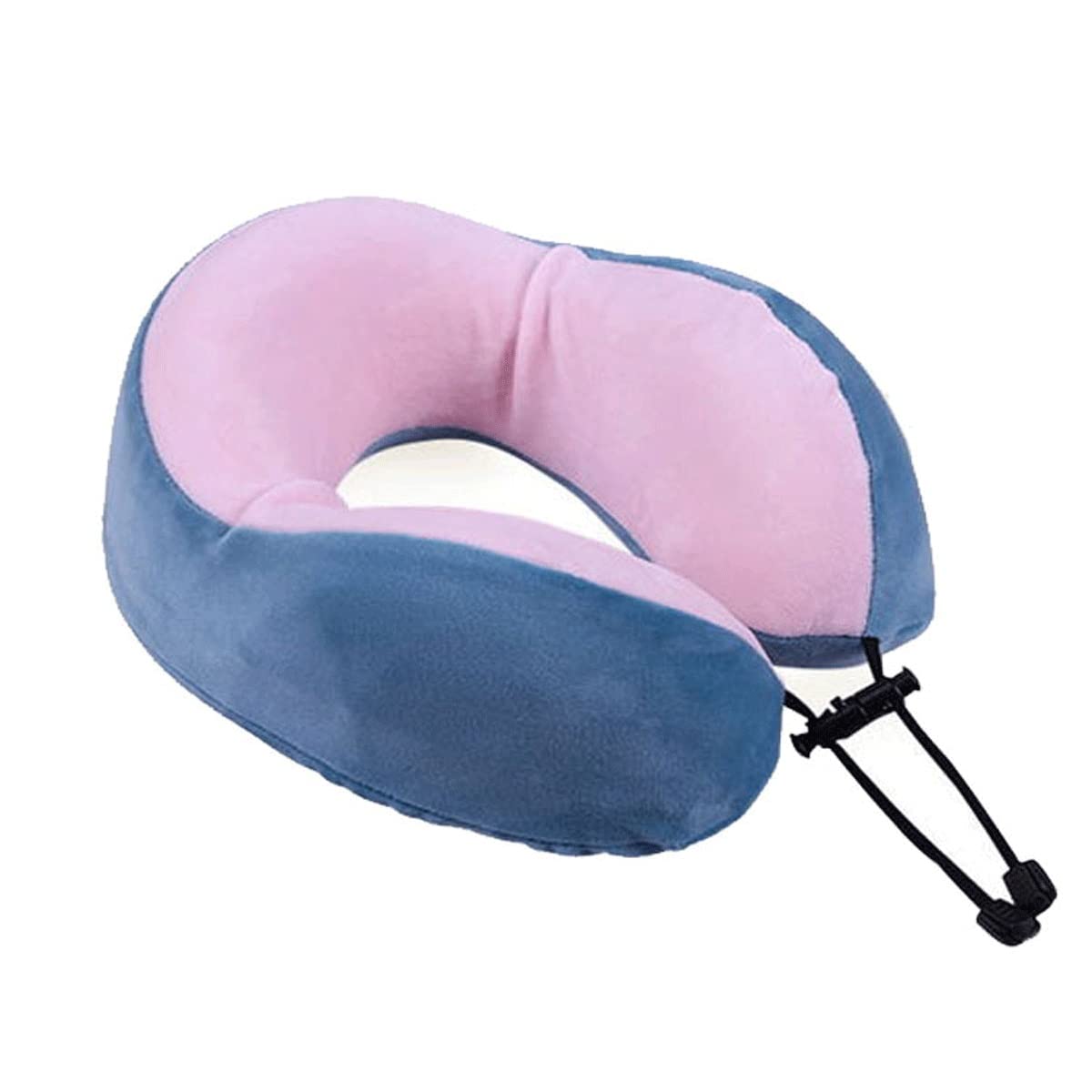 100% Pure Memory Foam Travel Neck Pillow - U-Shaped Ergonomic Support for Airplane, Car & Office - Pain Relief & Comfort for Long Flights, Road Trips & Work Naps