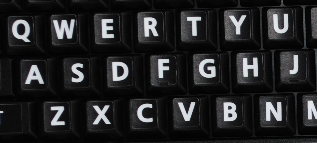 Black Non-Transparent English US Large Letter Keyboard Stickers (UPPER CASE) - Compatible with PC, Desktop, Laptop Computers - Perfect for Office Work, Gaming & Typing