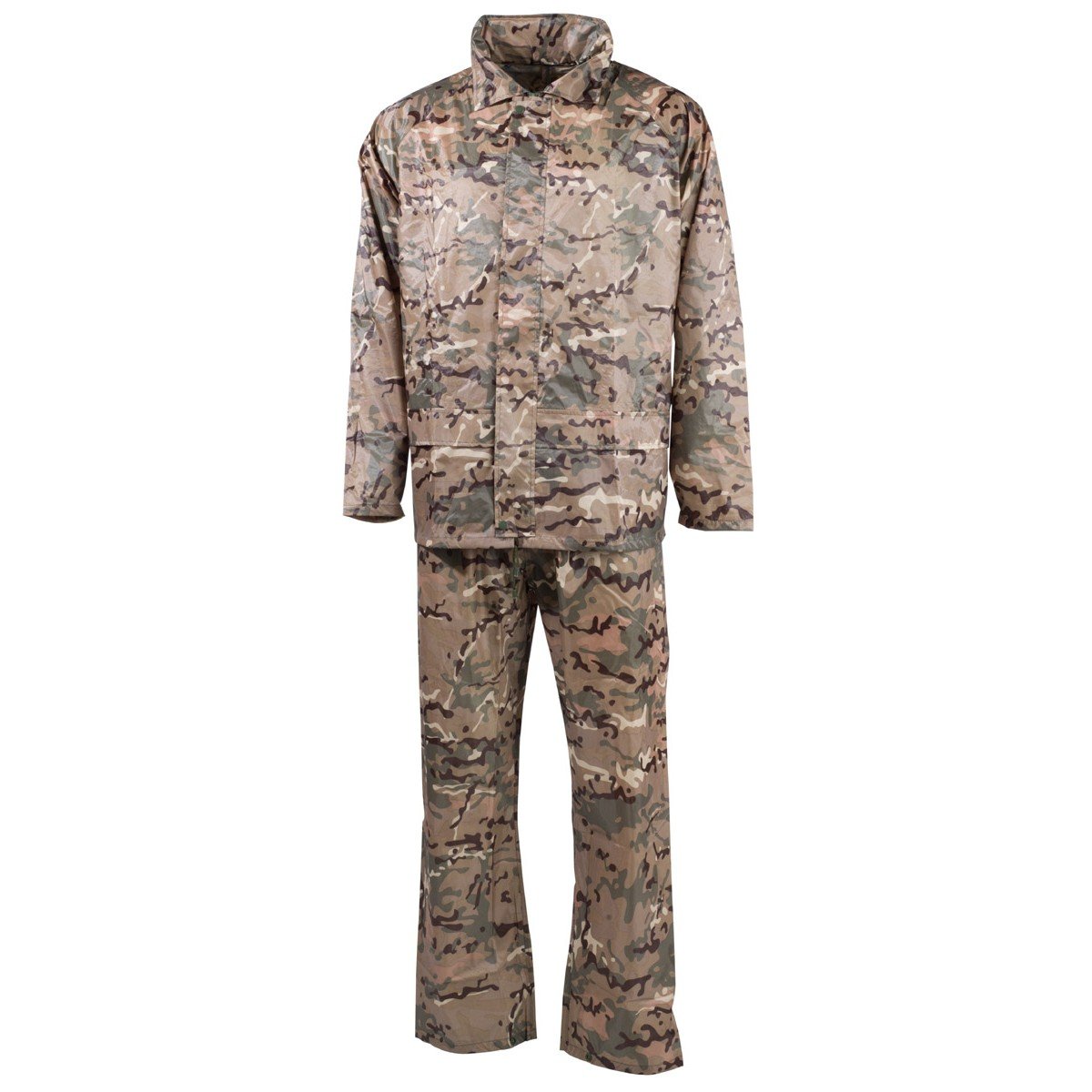 Men's 2-Piece Waterproof Rain Suit Camo Hunting Jacket & Pants Set - Lightweight Outdoor Gear for Fishing, Hiking & Camping
