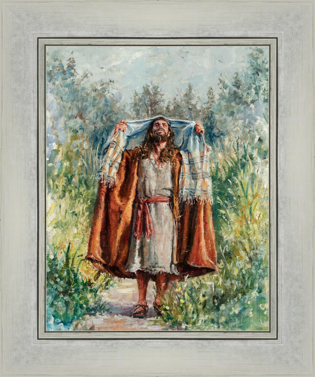 Jesus in the Wilderness - Religious Wall Art for Home & Church Decor - Inspirational Christian Gift for Prayer & Meditation Spaces