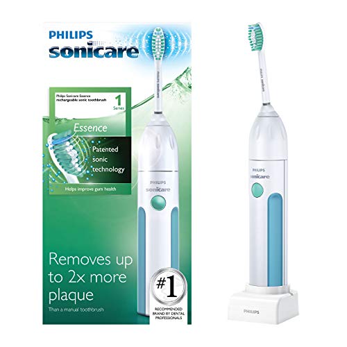 Philips Sonicare HX5611/01 Essence Rechargeable Electric Toothbrush with Mid-Blue Design - Advanced Sonic Technology for Deep Cleaning & Whitening - Perfect for Home, Travel & Daily Oral Care