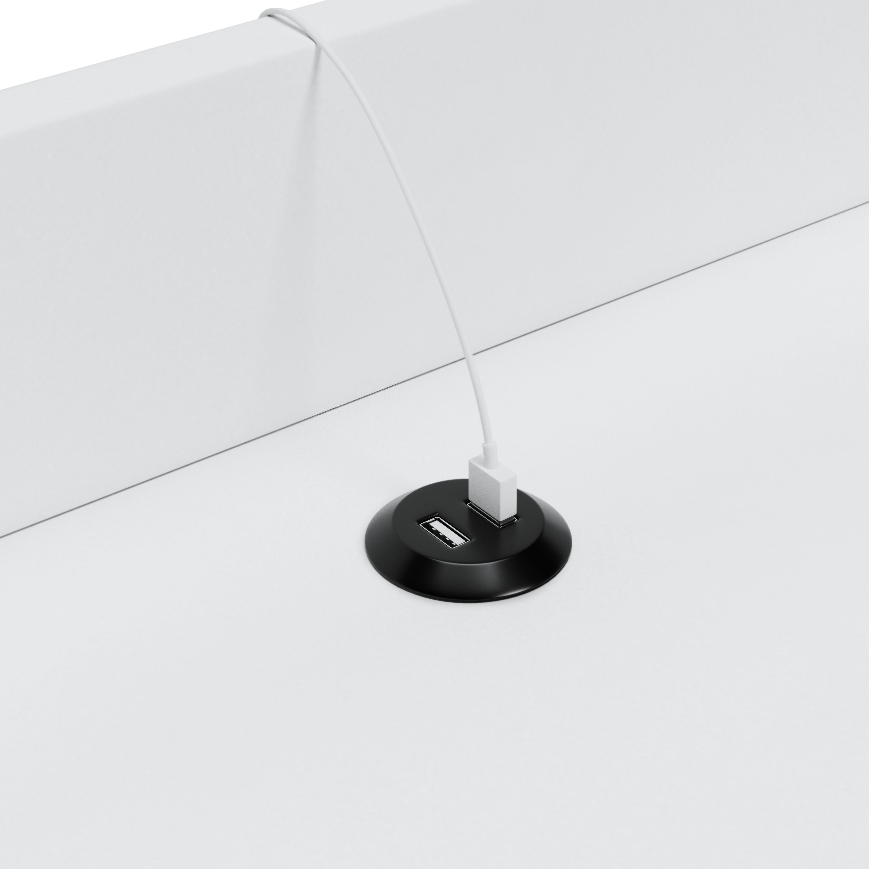 Blariden White Accent Table - Modern Side Table for Living Room, Bedroom & Office - Stylish End Table with Sleek Design for Home Decor