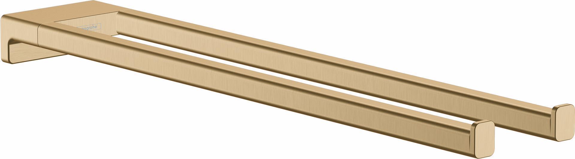 Hansgrohe AddStoris Dual Towel Bar in Brushed Bronze (41770140) - Premium Bathroom Accessory for Modern Homes & Luxury Hotels