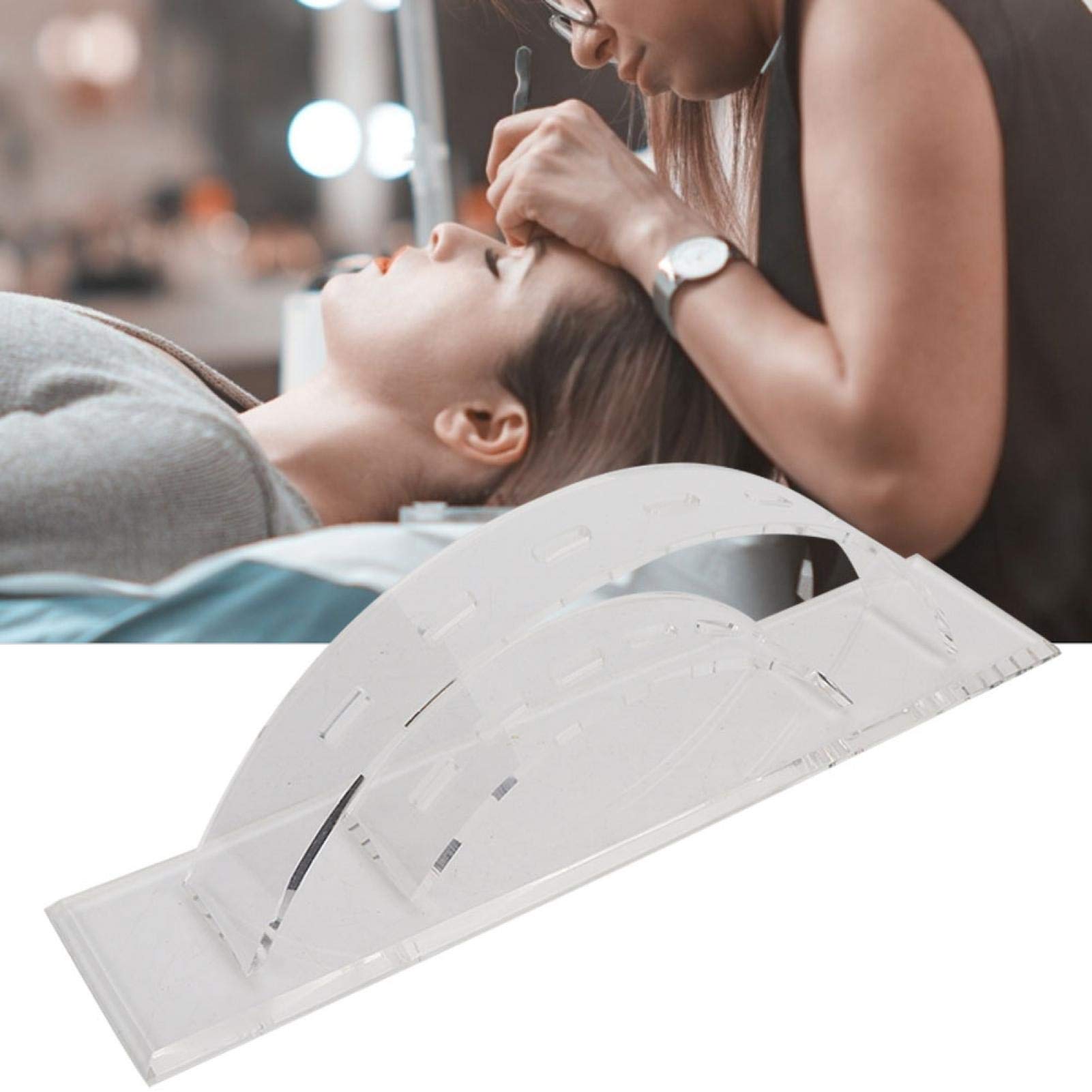 Clear Acrylic 6-Hole False Eyelash Extension Tweezers Holder - Eyelash Tool Organizer Stand for Salon, Makeup Artists & Home Bathroom Storage