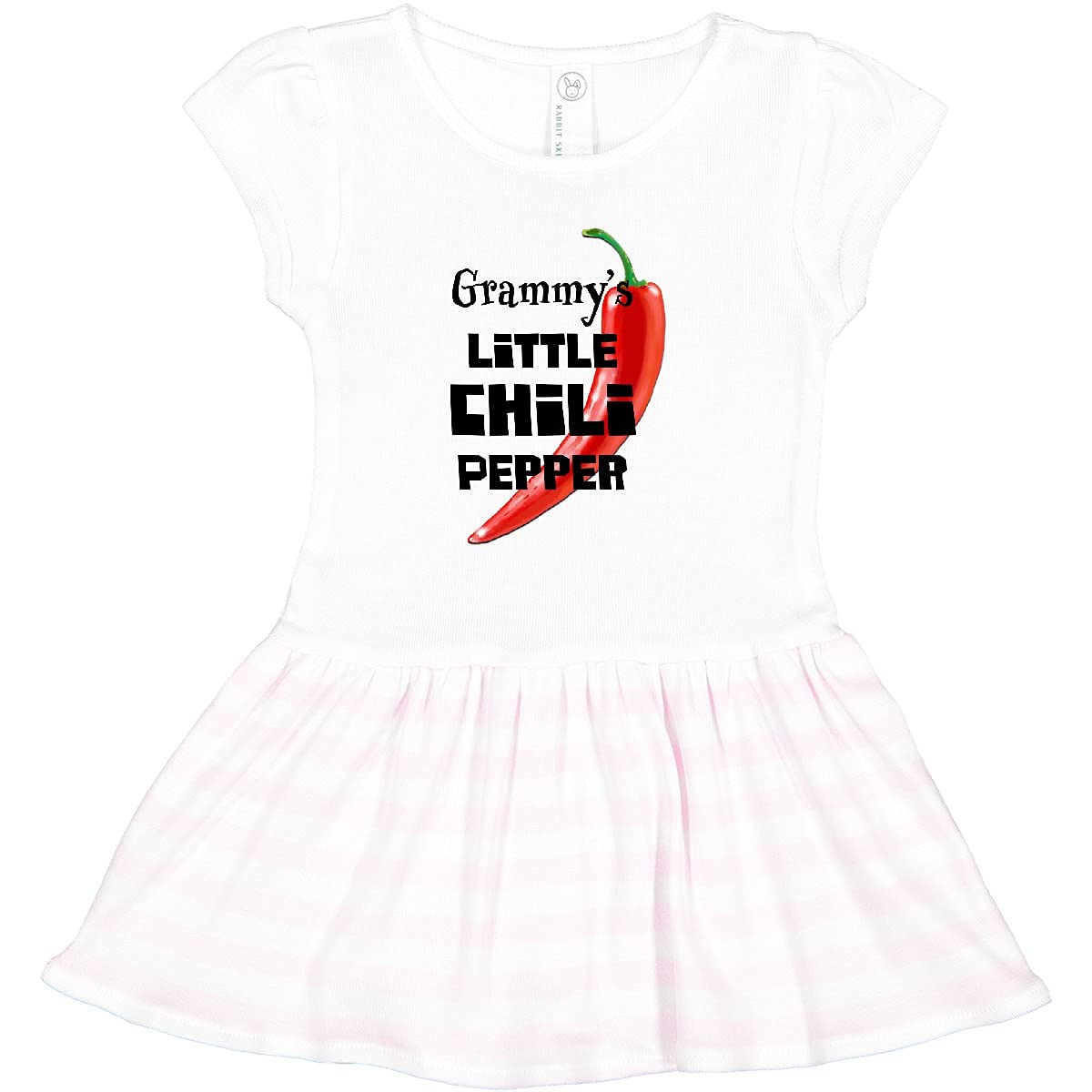 Inktastic Grammy's Little Chili Pepper Toddler Dress - Cute & Comfortable Baby Girl Outfit for Playdates, Parties & Family Photos