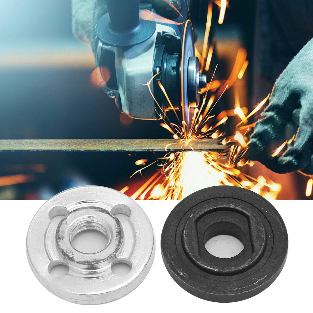 1 Pair Electrical Angle Grinder Replacement Inner & Outer Flange Set (F3) - Compatible with Dewalt, Milwaukee & Bosch - Perfect for Metal Cutting, Grinding & Polishing Projects